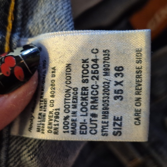 Cinch Med. Wash Jeans Bronze Tag.35"×36". VGC.slim Cut Boot .(#1468A) - Picture 5 of 12